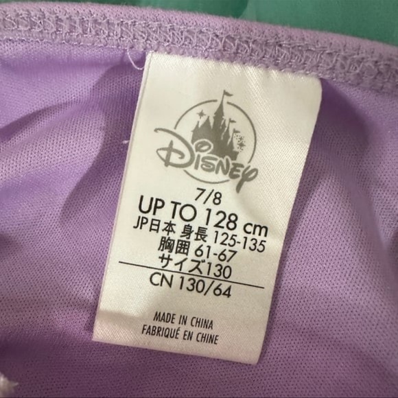 DISNEY Costume ARIEL The Little Mermaid with Sound Functioning Girls Sz. 7 / 8 - Picture 9 of 10